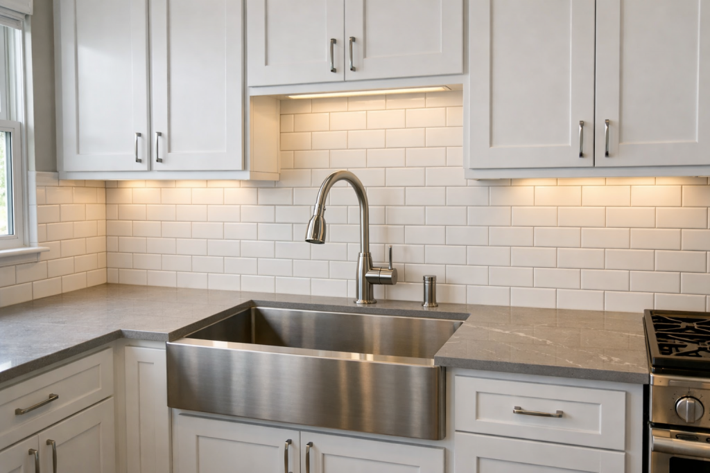 Specialty Tile Services kitchen backsplash installation corsicana tx finished